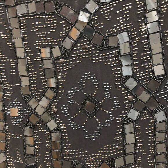 NWT Free People Embellished Speakeasy black mini Dress Size 4 - Picture 6 of 8